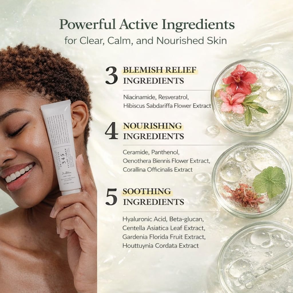 345 Relief Cream – Skin Barrier Repair Cream for Acne & Sensitive Skin